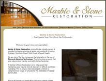 Tablet Screenshot of marbleandstonerestoration.com.au
